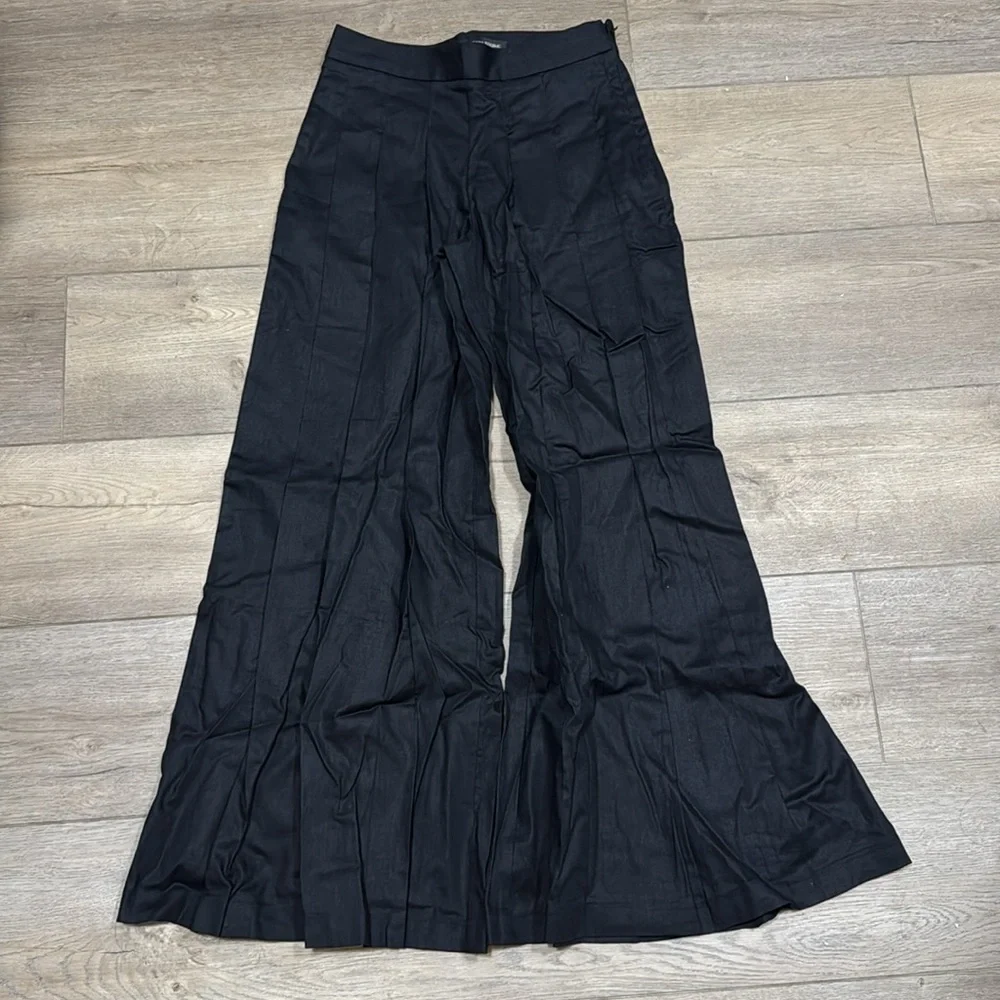 NEW! Banana Republic Black Linen-Blend Palazzo Pant  #852050 🩷